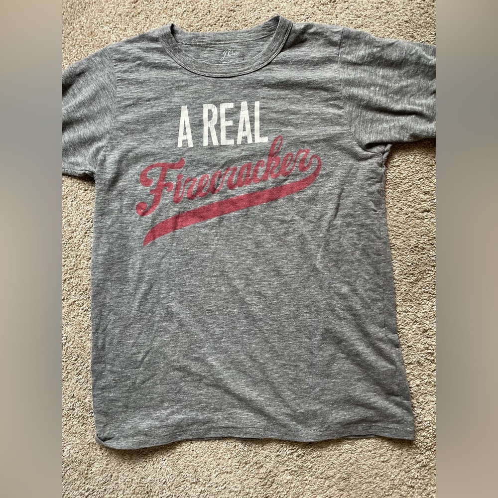J Crew Firecracker Tee, Size M